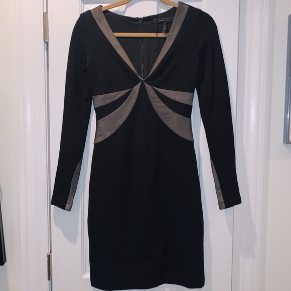 BCBGMaxAzria black form fitting dress - Picture 5 of 7